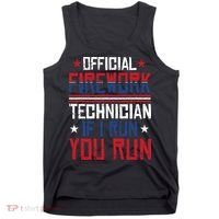 Firework Technician 4th Of July Funny USA Pyrotechnician Tank Top thumb 0