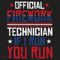Firework Technician 4th Of July Funny USA Pyrotechnician Golf Towel thumb 3