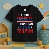 Firework Technician 4th Of July Funny USA Pyrotechnician Toddler T-Shirt thumb 3