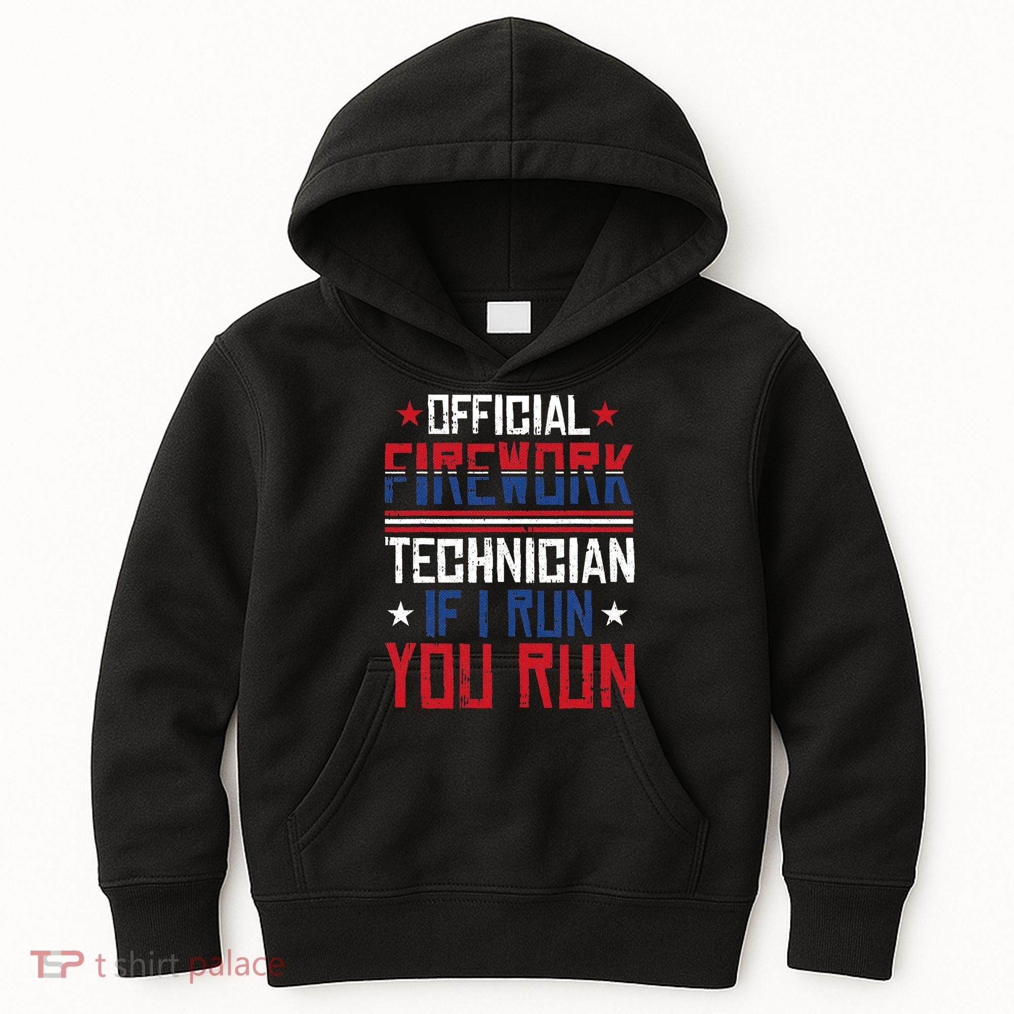 Firework Technician 4th Of July Funny USA Pyrotechnician Kids Hoodie