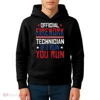 Firework Technician 4th Of July Funny USA Pyrotechnician Kids Hoodie thumb 4