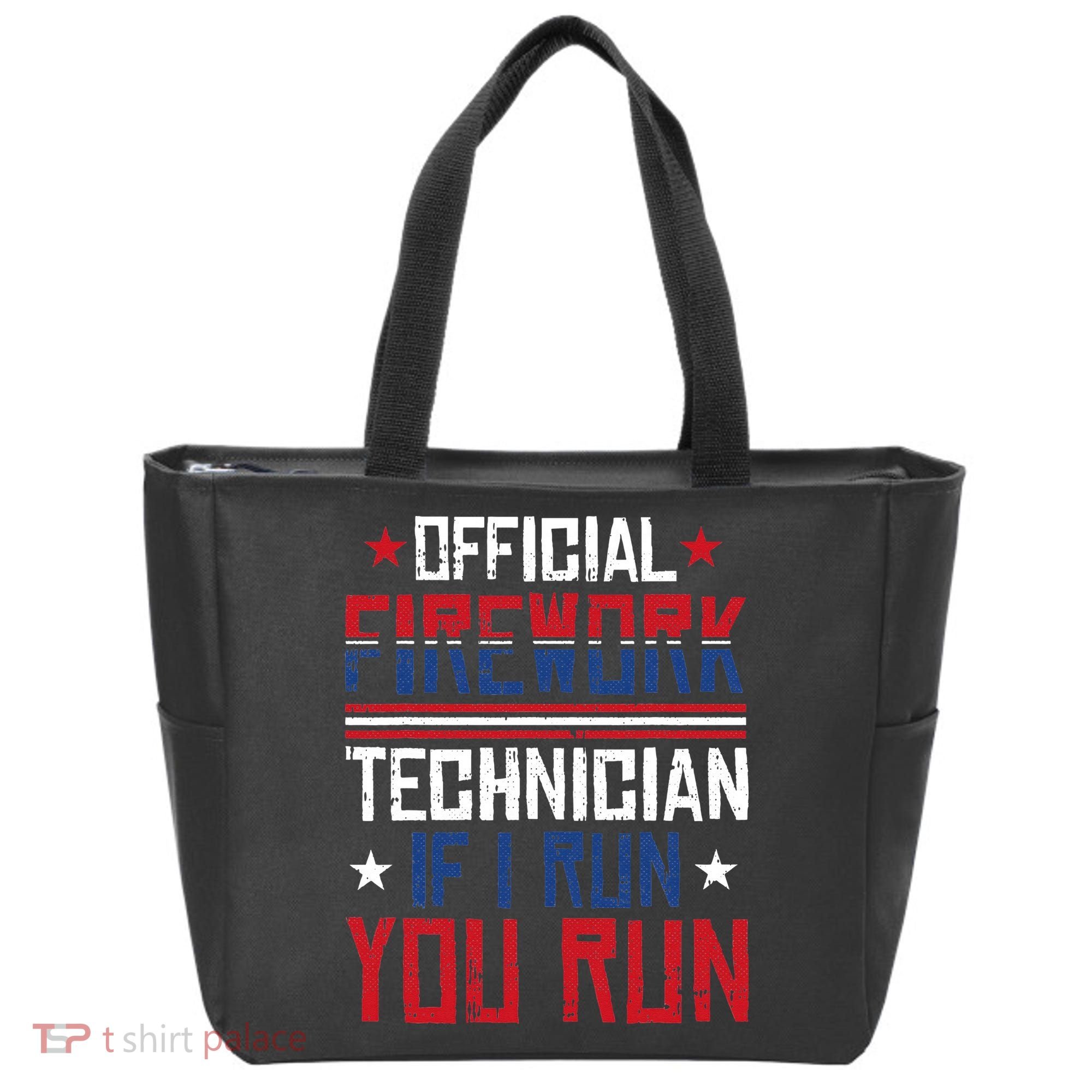 Firework Technician 4th Of July Funny USA Pyrotechnician Tote Bag