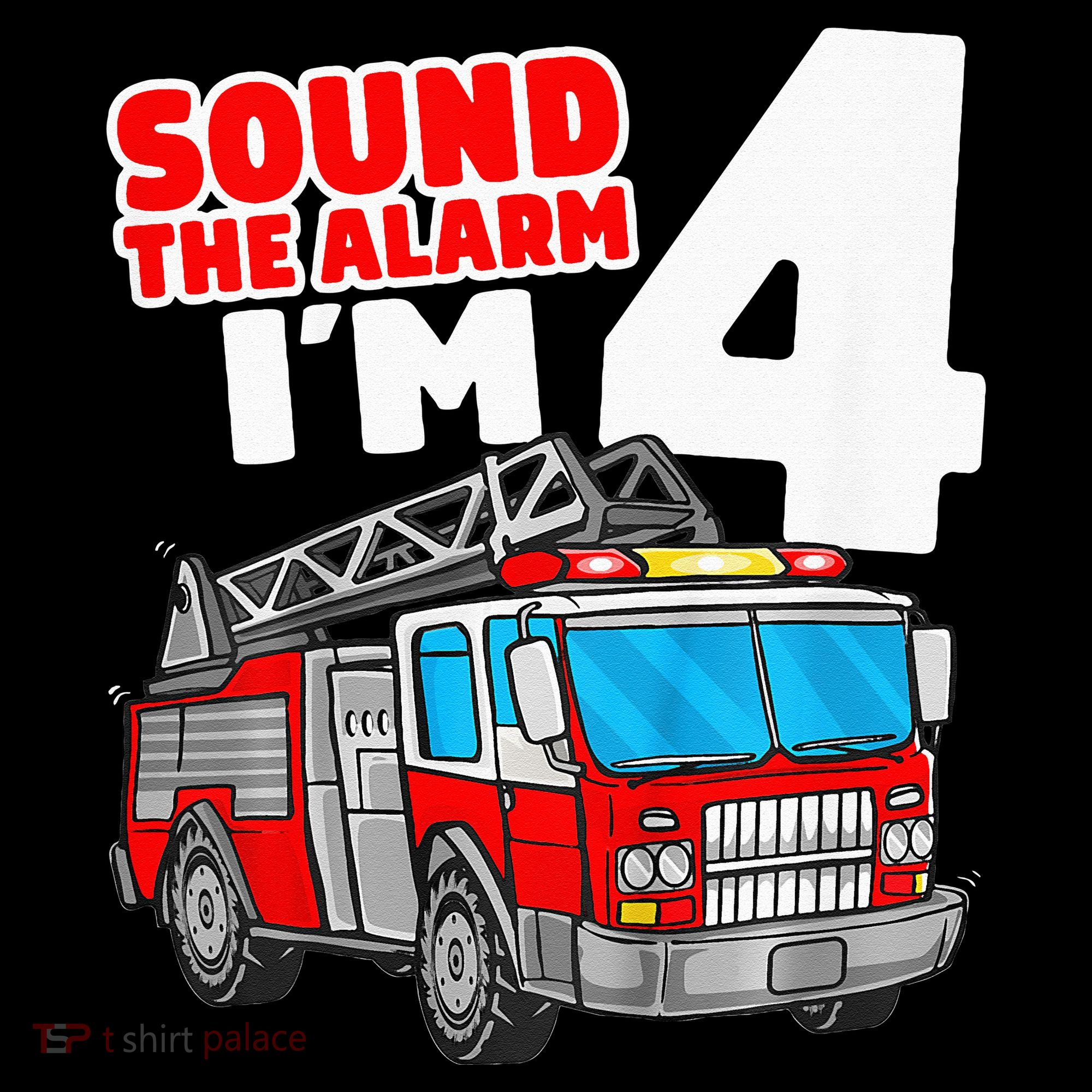 Fire Truck 4 Year Old Firefighter Four 4th Birthday Mousepad