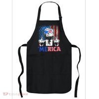 Funny Trump 4th Of July Merica American Flag Sunglasses Apron thumb 0