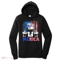 Funny Trump 4th Of July Merica American Flag Sunglasses Women's Hoodie thumb 0