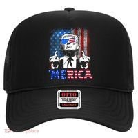 Funny Trump 4th Of July Merica American Flag Sunglasses Hat thumb 0