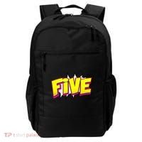 Five Text 5 Year Old Gift 5th Birthday Fifth Boy Backpack thumb 0