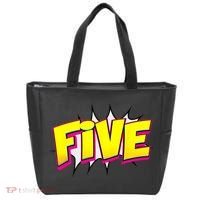 Five Text 5 Year Old Gift 5th Birthday Fifth Boy Tote Bag thumb 0