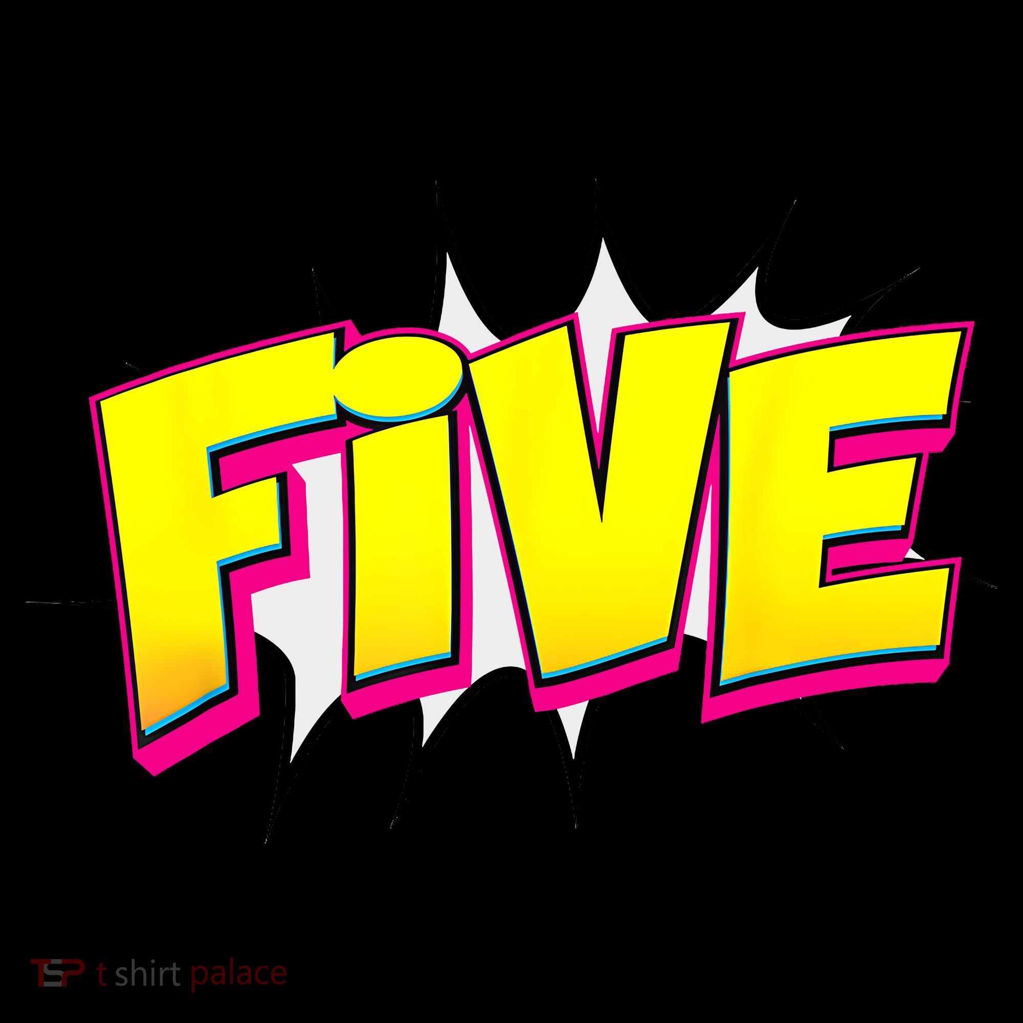 Five Text 5 Year Old Gift 5th Birthday Fifth Boy Tote Bag