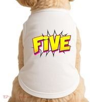 Five Text 5 Year Old Gift 5th Birthday Fifth Boy Doggie Tank thumb 0