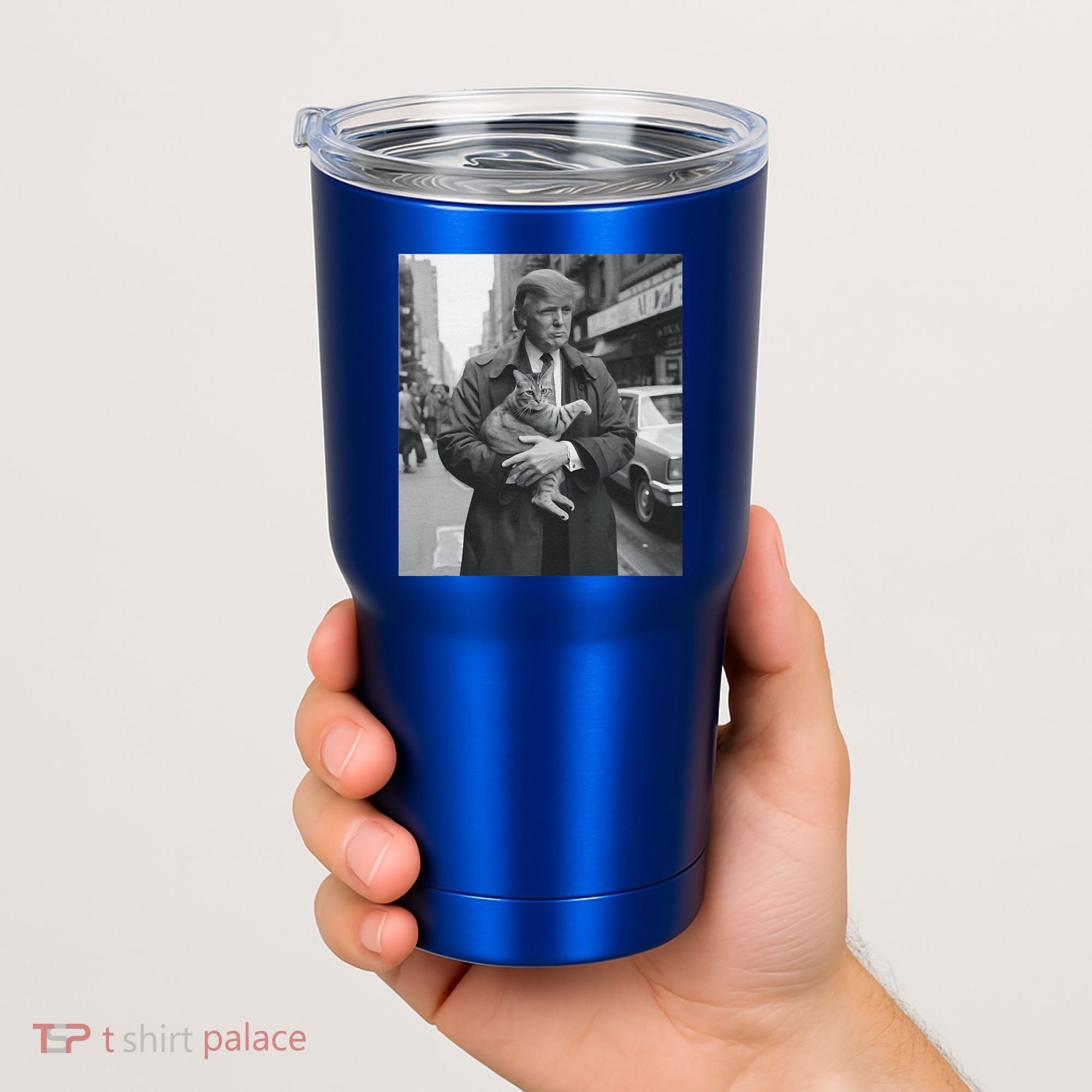 Funny Trump And Cat Funny Political  Tumbler