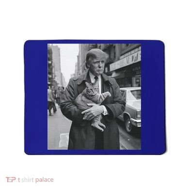 Funny Trump And Cat Funny Political  Mousepad