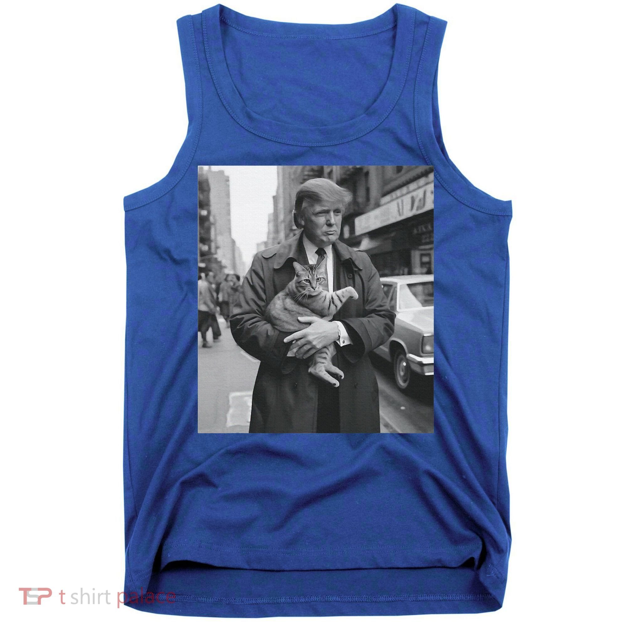 Funny Trump And Cat Funny Political  Tank Top