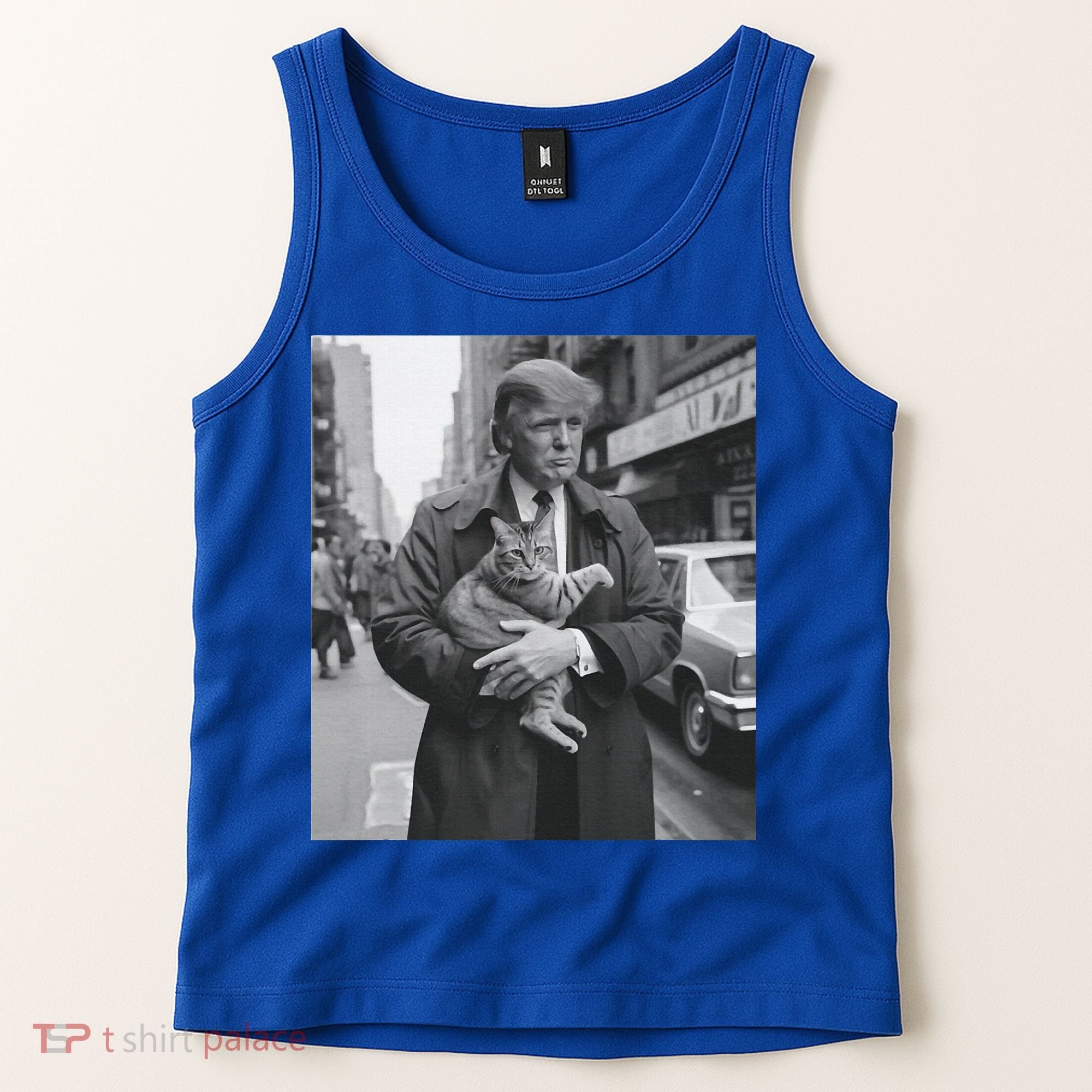 Funny Trump And Cat Funny Political  Tank Top