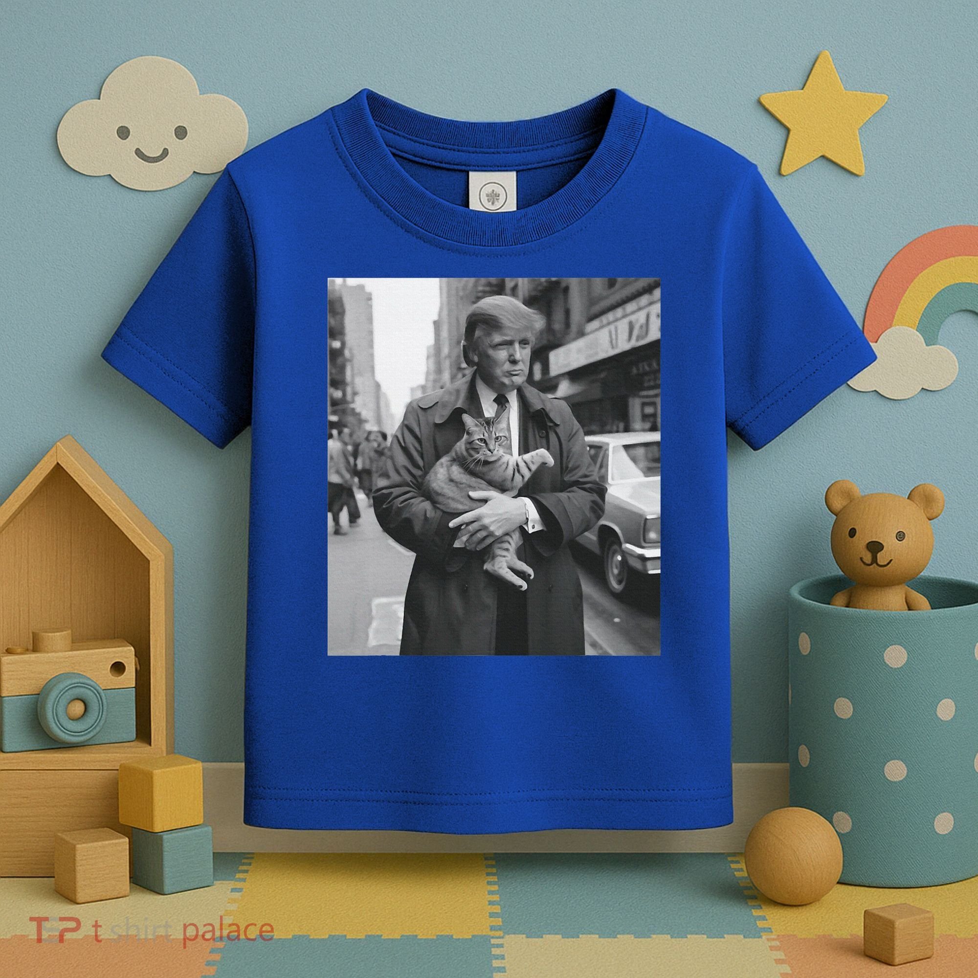 Funny Trump And Cat Funny Political  Toddler T-Shirt