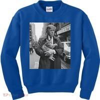 Funny Trump And Cat Funny Political  Kids Sweatshirt thumb 0