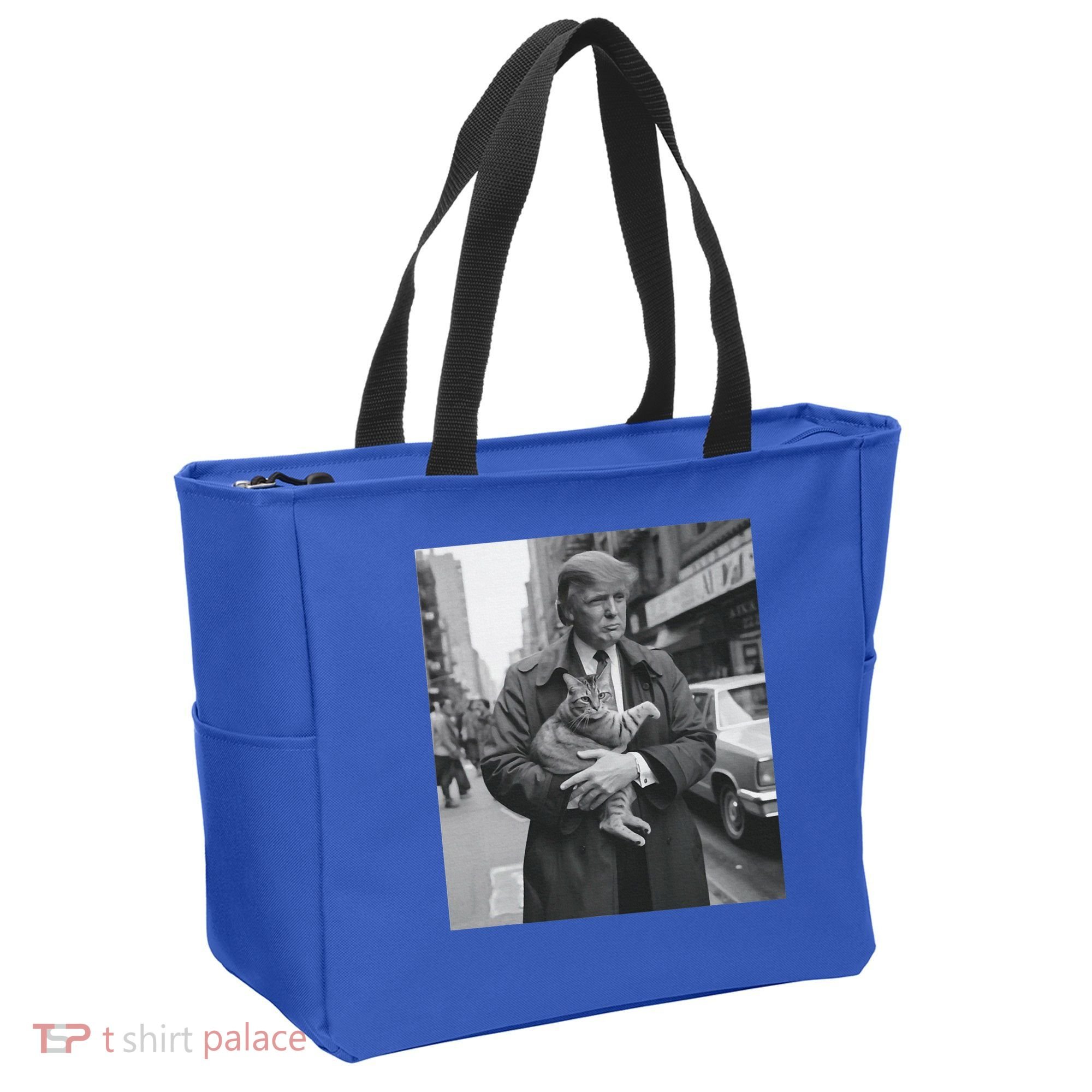 Funny Trump And Cat Funny Political  Tote Bag