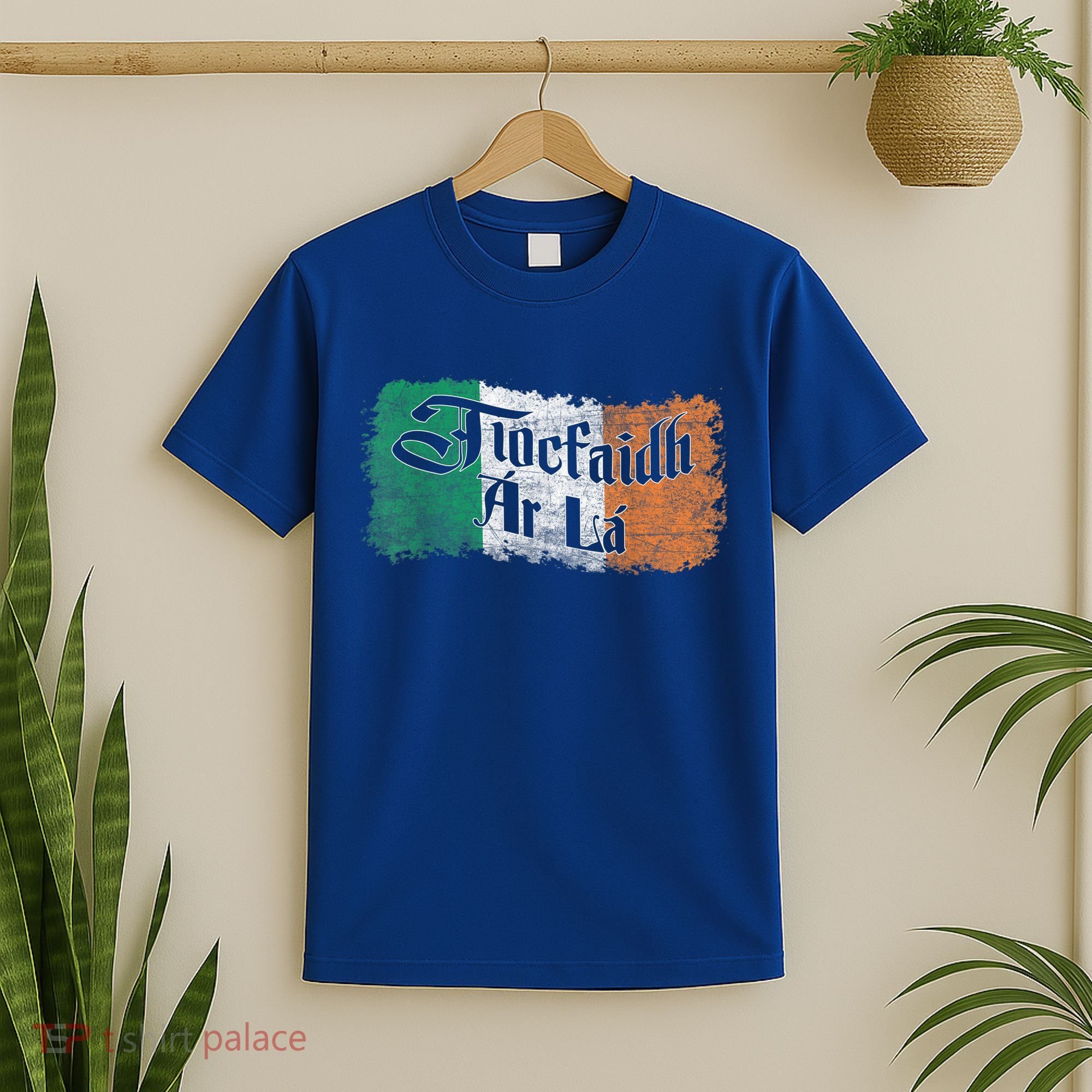 Funny Tiocfaidh Ar La Gift Vintage Ireland Irish Flag Gift T-Shirt