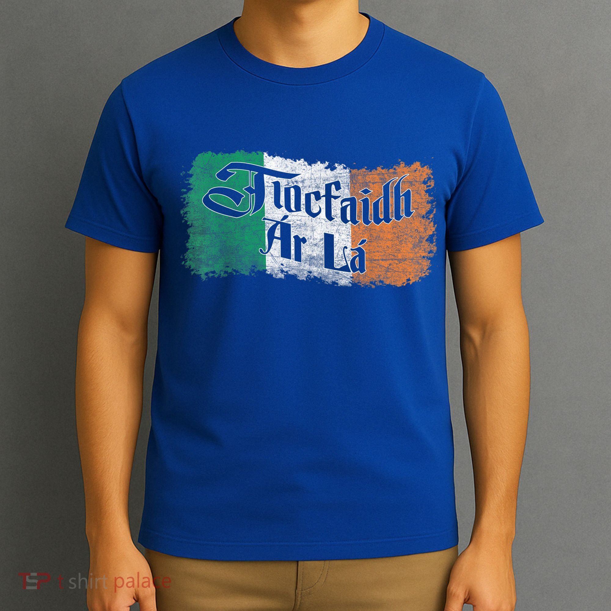 Funny Tiocfaidh Ar La Gift Vintage Ireland Irish Flag Gift T-Shirt