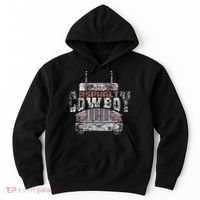 Funny Trucker Asphalt Cowboy Cool Truck Driver Hoodie thumb 0