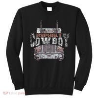 Funny Trucker Asphalt Cowboy Cool Truck Driver Sweatshirt thumb 0