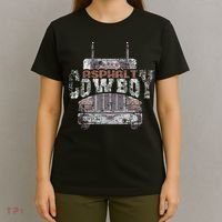 Funny Trucker Asphalt Cowboy Cool Truck Driver T-Shirt thumb 4