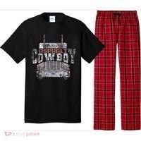 Funny Trucker Asphalt Cowboy Cool Truck Driver Pajama Set thumb 0