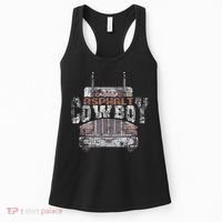 Funny Trucker Asphalt Cowboy Cool Truck Driver Women's Tank Top thumb 0