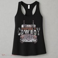 Funny Trucker Asphalt Cowboy Cool Truck Driver Women's Tank Top thumb 3