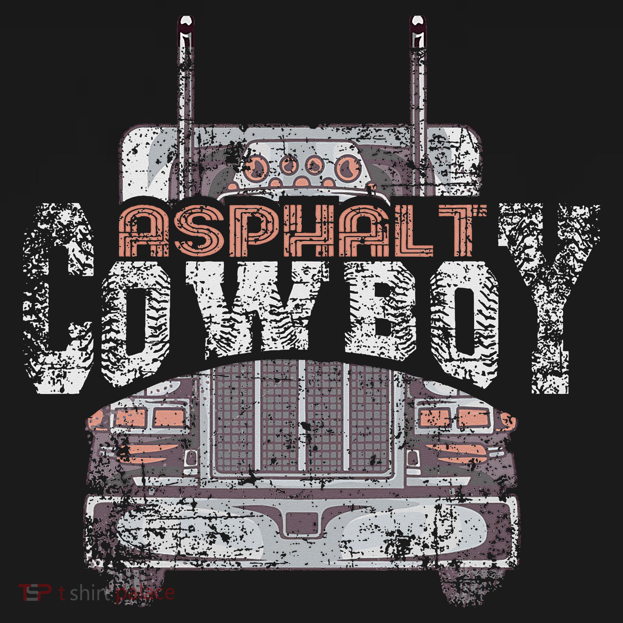 Funny Trucker Asphalt Cowboy Cool Truck Driver Women's Tank Top