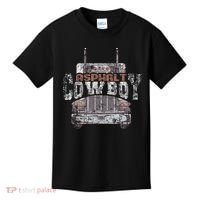 Funny Trucker Asphalt Cowboy Cool Truck Driver Kids T-Shirt thumb 0