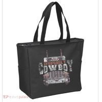 Funny Trucker Asphalt Cowboy Cool Truck Driver Tote Bag thumb 2