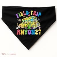 Field Trip Anyone Field Day Let The Games Begin School Bus USA-Made Doggie Bandana thumb 0