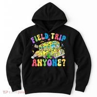 Field Trip Anyone Field Day Let The Games Begin School Bus Hoodie thumb 0