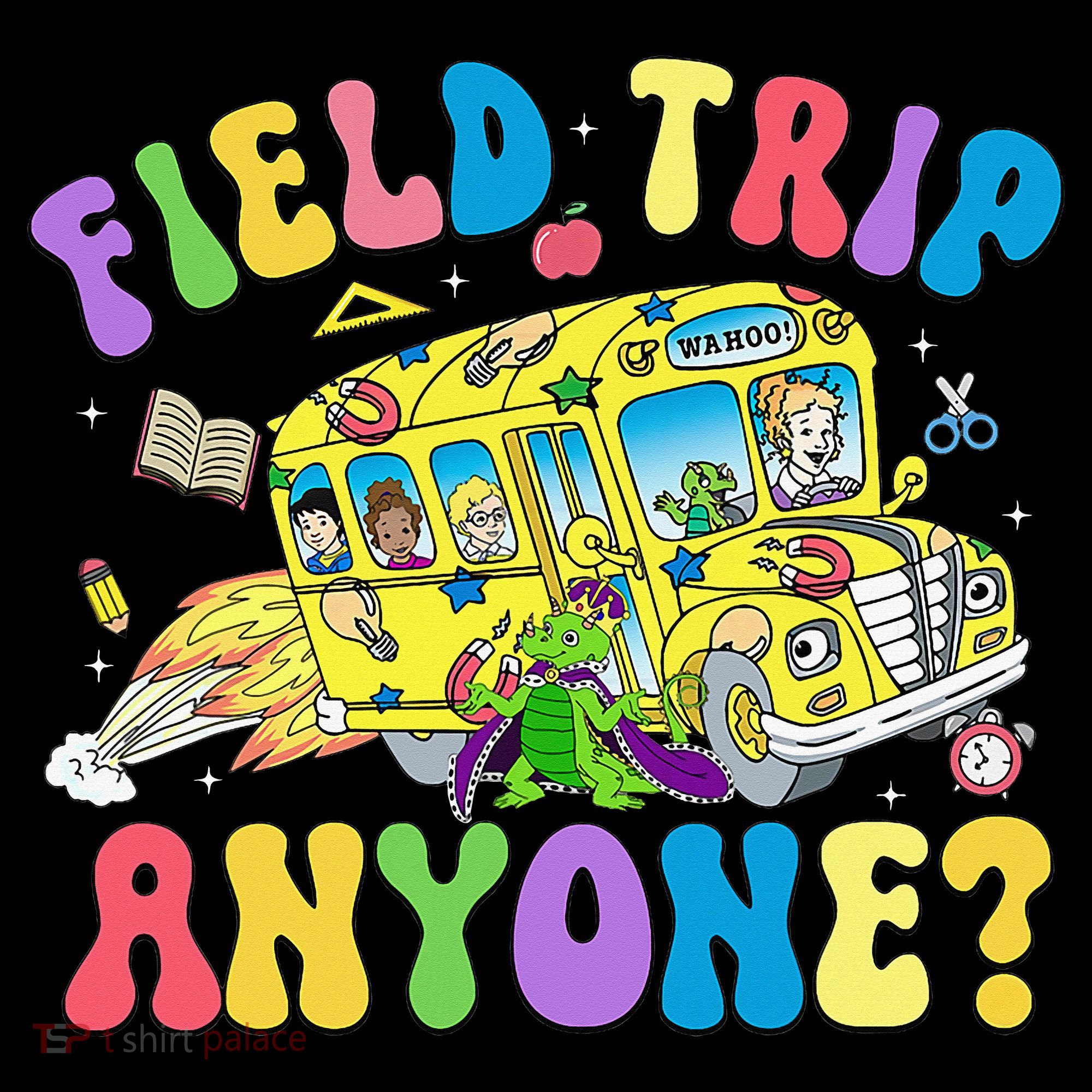 Field Trip Anyone Field Day Let The Games Begin School Bus Women's Hoodie