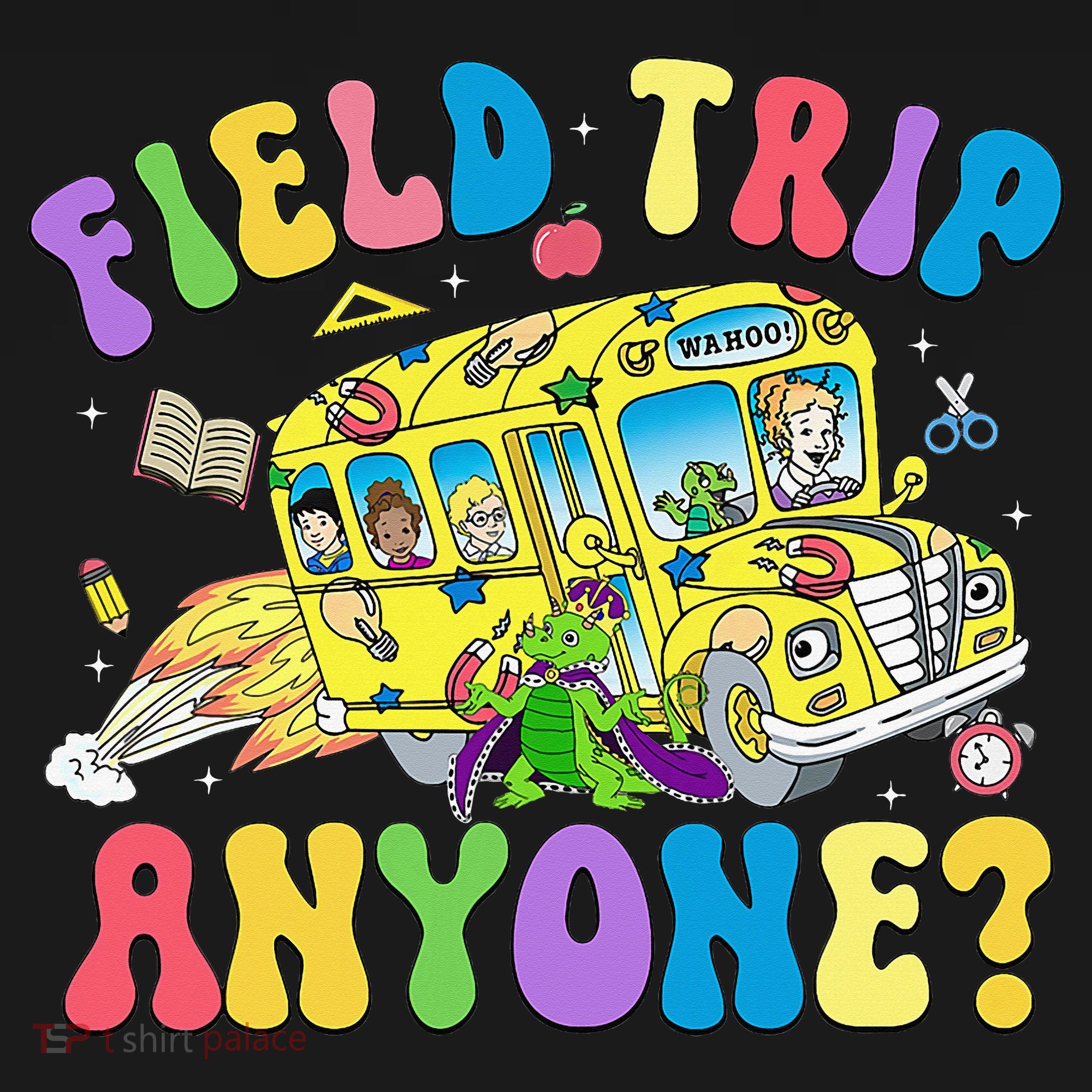 Field Trip Anyone Field Day Let The Games Begin School Bus Mousepad