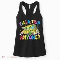 Field Trip Anyone Field Day Let The Games Begin School Bus Women's Tank Top thumb 0