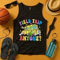 Field Trip Anyone Field Day Let The Games Begin School Bus Tank Top thumb 4
