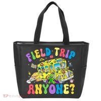 Field Trip Anyone Field Day Let The Games Begin School Bus Tote Bag thumb 0