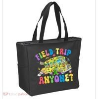 Field Trip Anyone Field Day Let The Games Begin School Bus Tote Bag thumb 2