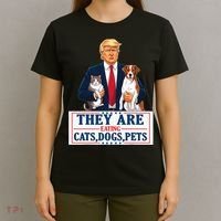 Funny They Are Eating The Dogs The Cats The Pets Trump T-Shirt thumb 4