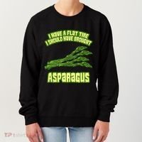 Flat Tire Asparagus Vegan Vegetarian Vegetables Funny Women's Sweatshirt thumb 0