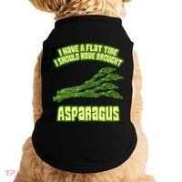 Flat Tire Asparagus Vegan Vegetarian Vegetables Funny Doggie Tank thumb 0