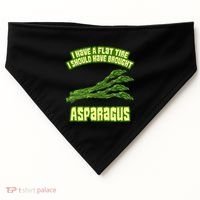 Flat Tire Asparagus Vegan Vegetarian Vegetables Funny USA-Made Doggie Bandana thumb 0