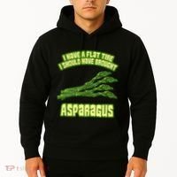 Flat Tire Asparagus Vegan Vegetarian Vegetables Funny Hoodie thumb 2