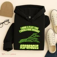 Flat Tire Asparagus Vegan Vegetarian Vegetables Funny Hoodie thumb 4