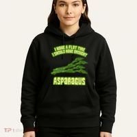 Flat Tire Asparagus Vegan Vegetarian Vegetables Funny Hoodie thumb 5