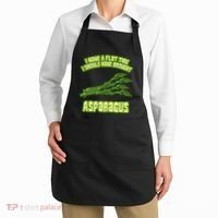 Flat Tire Asparagus Vegan Vegetarian Vegetables Funny Apron thumb 2
