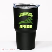 Flat Tire Asparagus Vegan Vegetarian Vegetables Funny Tumbler thumb 0