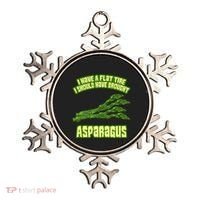 Flat Tire Asparagus Vegan Vegetarian Vegetables Funny Ornament thumb 0
